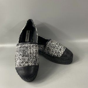 Karl Lagergeld Paris Shoes Women's Espadrilles Tweed Platforms, Size 9 M